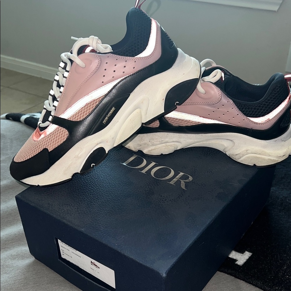 Dior Women's Sneakers in Pink and Black